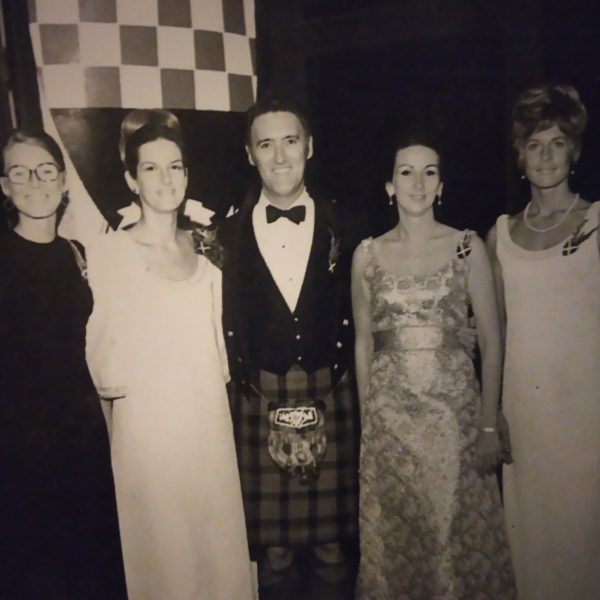 The annual St. Andrew's Ball is a strictly-formal affair, with the gentlemen favoring the Scottish kilt and the ladies, shimmery gowns.