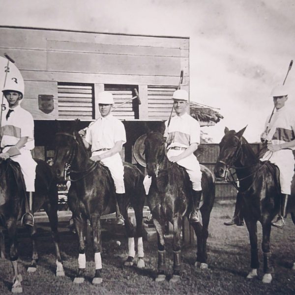 Polo players of the Eight Cavalry at the Pasay polo field.