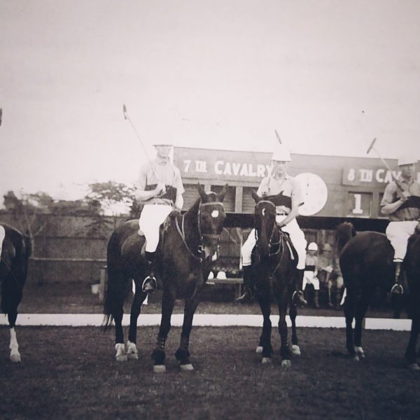 Polo players of the Seventh Cavalry at the Pasay polo field.