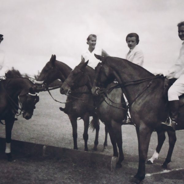 Four equestriennes participated in  a variety of events during the Club's gymkhana and horse show on  March 4, 1956