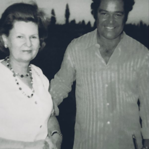 Gloria Zobel de Padilla with her cousin Enrique Zobel in the late 1960s
