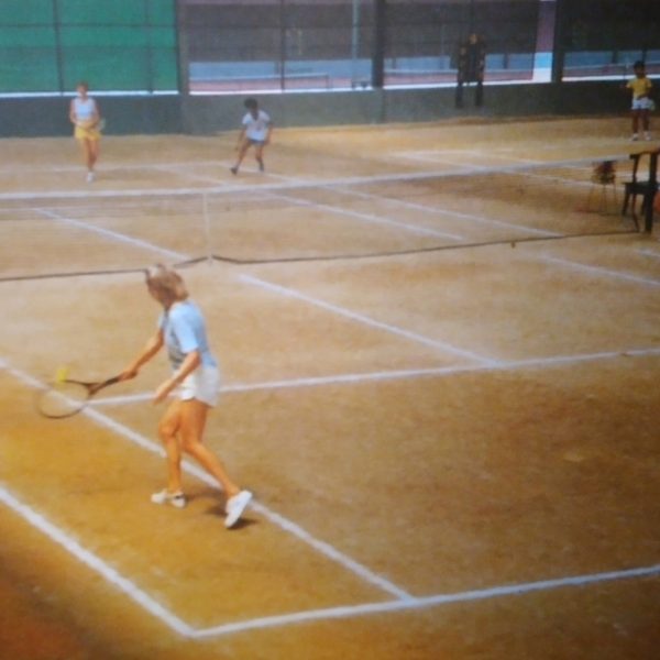 Badminton has its share of adherents among the Club's cosmopolitan membership.