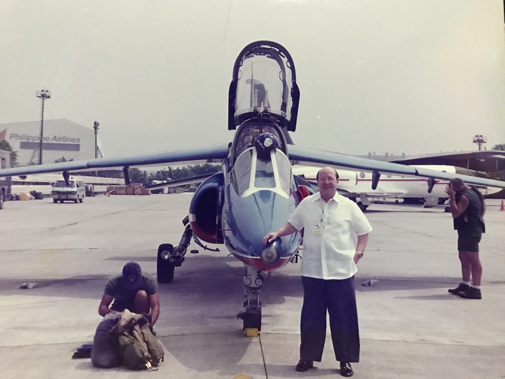 Visiting French Air Force pilots for the Aerial Exhibition tour in Singapore, 1999