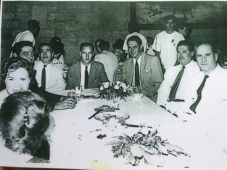 My father Luis Campos with his brother Mike, also a Club member, with their cousins Jose and Thomas Francis (who is visiting from Hawaii)