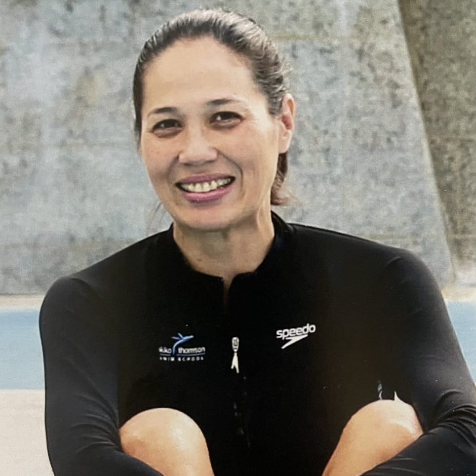 After retiring from competitive swimming, Akiko has taken on new endeavors — one of which is running Akiko Thomson Swim School